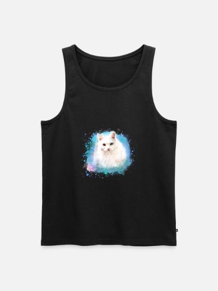 Persian cat,cat,ragdoll,siam cat - Men's Premium Organic Tank Top - black