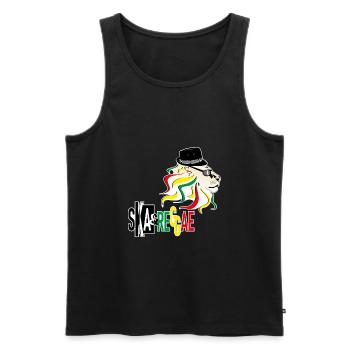 Ska & Reggae - Männer Premium Bio Tank Top - Schwarz - Vorne - AI Model Male 178 light (178cm)