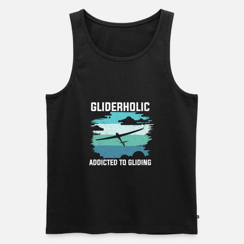 Piloten Lustiger Spruch Pilot - Männer Premium Bio Tank Top - Schwarz