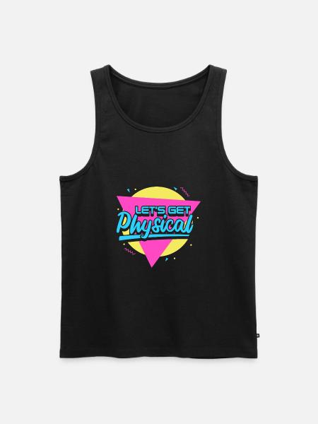 Lets Get Physical - Men's Premium Organic Tank Top - black