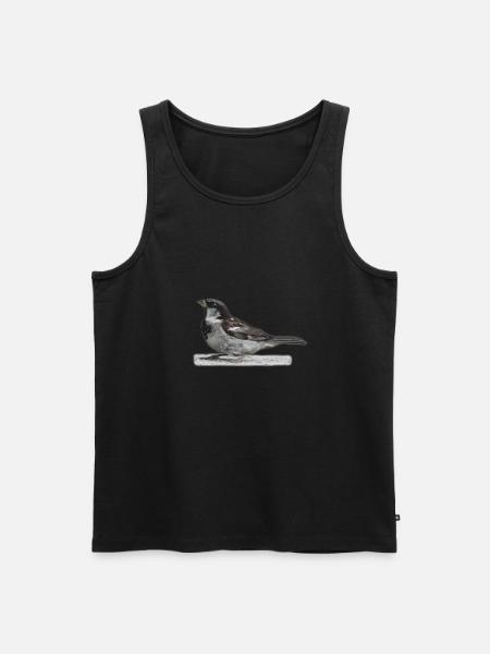 Sparrow Bird - Men's Premium Organic Tank Top - black