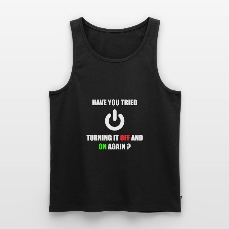 Computer Nerd Informatiker IT Programmierer Männer Premium Bio Tank Top