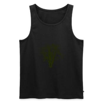 Baum - Männer Premium Bio Tank Top - Schwarz - Vorne - AI Model Male 178 light (178cm)
