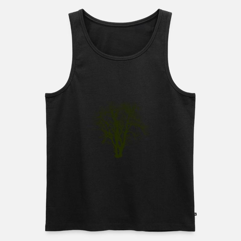 Baum - Männer Premium Bio Tank Top - Schwarz