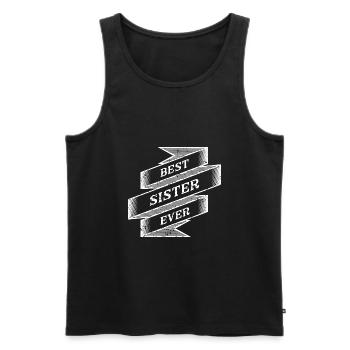 Meilleure sœur de tous les temps - Débardeur bio Premium Homme - noir - Devant - AI Model Male 178 light (178cm)