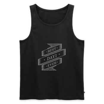 best dayı ever - Männer Premium Bio Tank Top - Schwarz - Vorne - AI Model Male 178 light (178cm)