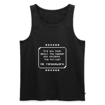 Cyber Security Professional Expert Ethical Hacker - Männer Premium Bio Tank Top - Schwarz - Vorne - Michal (187cm)
