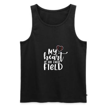 My Heart Is On That Field Baseball Mom Mama - Men's Premium Organic Tank Top - black - Front - Michal (187cm)