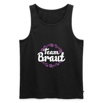 Junggesellinnenabschied Team Braut - Männer Premium Bio Tank Top - Schwarz - Vorne - AI Model Male 178 light (178cm)