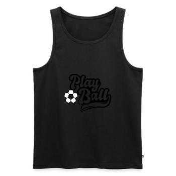 Play ball - Débardeur bio Premium Homme - noir - Devant - AI Model Male 178 light (178cm)