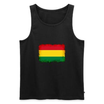 Bolivie - Débardeur bio Premium Homme - noir - Devant - Michal (187cm)