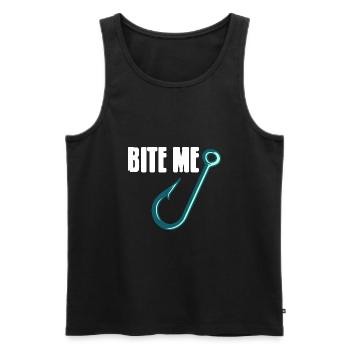 Me Vintage Awesome Angler Designs T-Shirt - Débardeur bio Premium Homme - noir - Devant - AI Model Male 178 light (178cm)