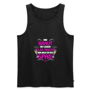 Junggesellenabschied Witze“ T-Shirts Geschenk - Männer Premium Bio Tank Top - Schwarz - Vorne - AI Model Male 178 light (178cm)