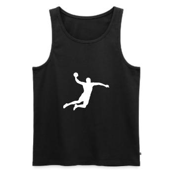 Handball Player Handballer Ballsport Club Club - Men's Premium Organic Tank Top - black - Front - Michal (187cm)