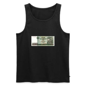 200 mark of the gdr - Men's Premium Organic Tank Top - black - Front - AI Model Male 178 light (178cm)