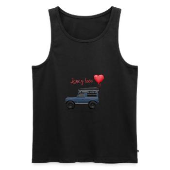 Valentines Geschenk für Autoliebhaber 4x4 Offroad - Männer Premium Bio Tank Top - Schwarz - Vorne - AI Model Male 178 light (178cm)