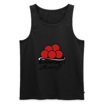 Black Forest Beauty Heimat Bollenhut cuckoo - Men's Premium Organic Tank Top - black - Front - AI Model Male 178 light (178cm)