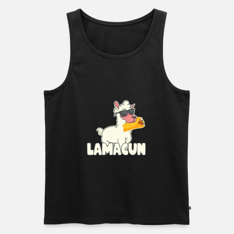 Lamacun - Männer Premium Bio Tank Top - Schwarz