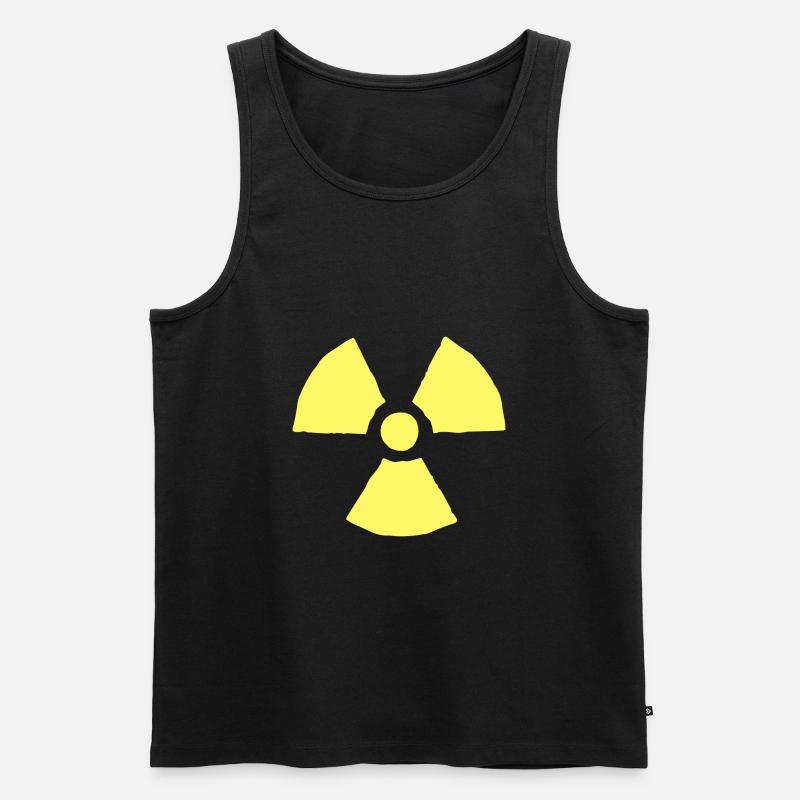 Nuklear Symbol - Männer Premium Bio Tank Top - Schwarz
