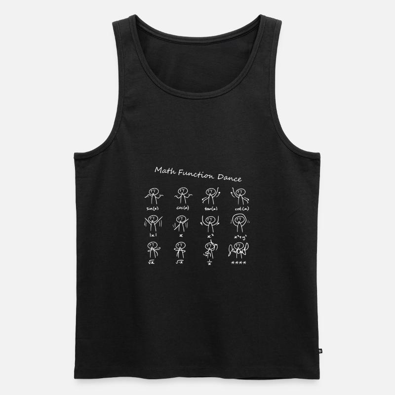 Math Function Dance - Men's Premium Organic Tank Top - black