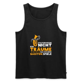 Bariton Musiker Blasmusiker Baritonist Blaskapelle - Männer Premium Bio Tank Top - Schwarz - Vorne - Michal (187cm)