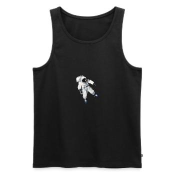 astronaut - Men's Premium Organic Tank Top - black - Front - AI Model Male 178 light (178cm)