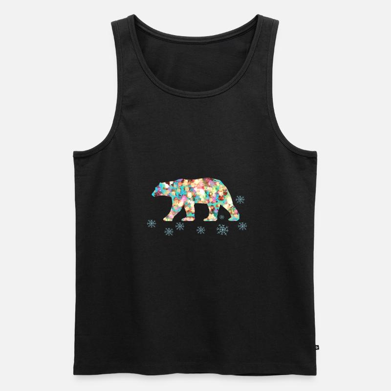 Polar bear - Men's Premium Organic Tank Top - black