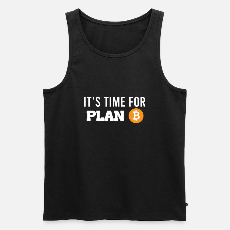 Bitcoin - Männer Premium Bio Tank Top - Schwarz