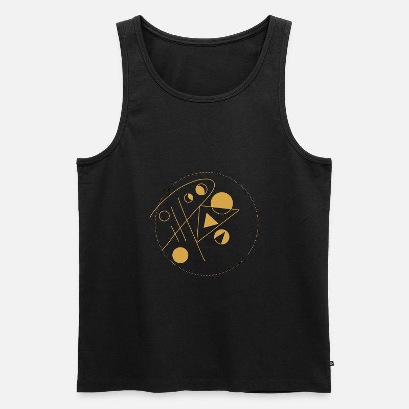 Abstrakter Minimalismus - Männer Premium Bio Tank Top - Schwarz