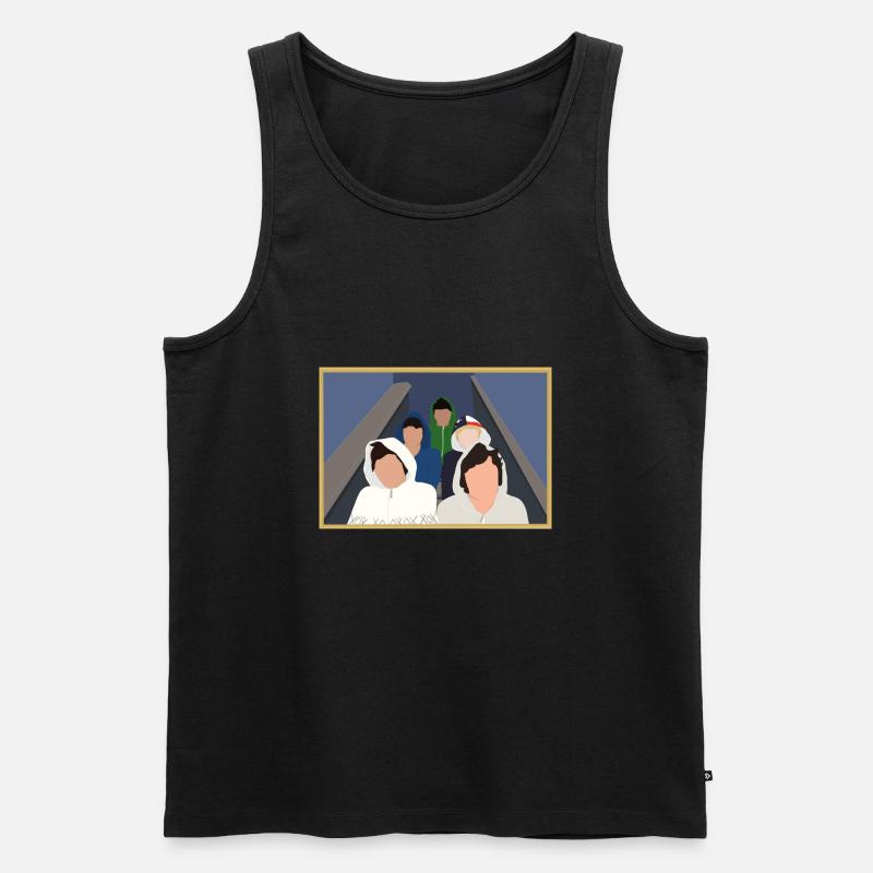 Boys stairs - Männer Premium Bio Tank Top - Schwarz
