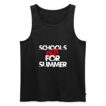 SCHOOL OUT FOR SUMMER1 - Männer Premium Bio Tank Top - Schwarz - Vorne - Michal (187cm)