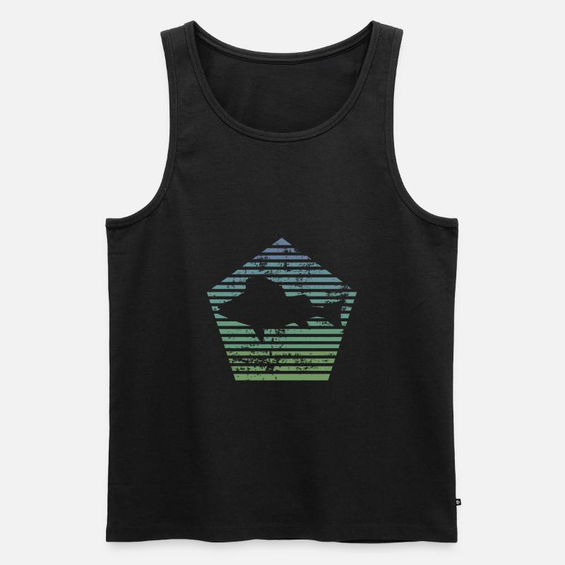 Barsch - Männer Premium Bio Tank Top - Schwarz