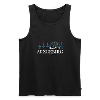 Haamit Arzgebirg - Männer Premium Bio Tank Top - Schwarz - Vorne - Michal (187cm)