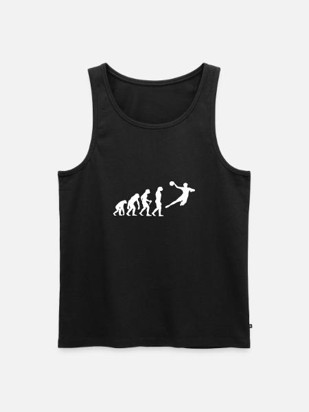 Evolution Handball Kinder - Männer Premium Bio Tank Top - Schwarz