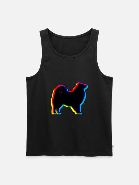 CMYK Samoyed - Men's Premium Organic Tank Top - black