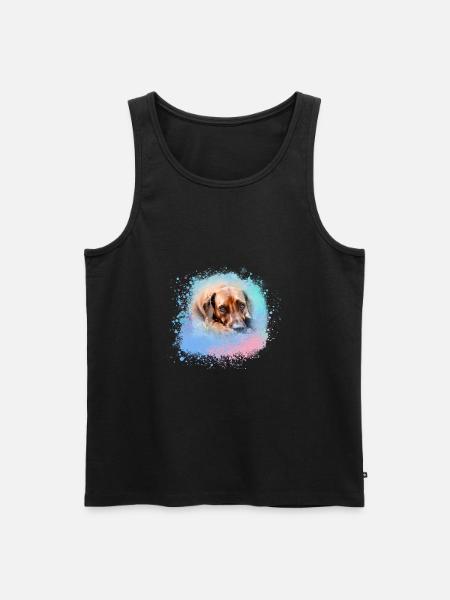 rhodesianridgeback, dog,dog ,graffiti,pink - Men's Premium Organic Tank Top - black