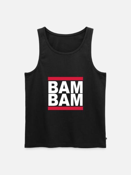 BAM BAM - Männer Premium Bio Tank Top - Schwarz