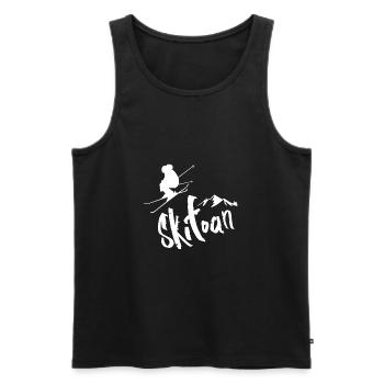 skifahren skifoan - Männer Premium Bio Tank Top - Schwarz - Vorne - Michal (187cm)