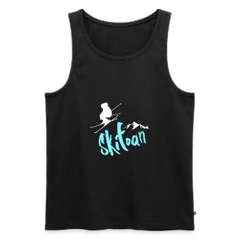 skifahren skifoan - Männer Premium Bio Tank Top - Schwarz - Vorne - Michal (187cm)
