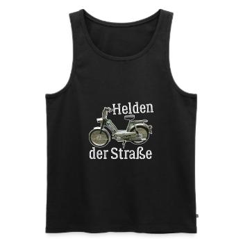 Hercules Prima 5 T-Shirt I 25 Kmh Moped - Männer Premium Bio Tank Top - Schwarz - Vorne - Michal (187cm)