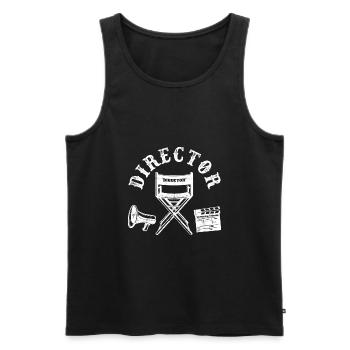 Movie Director Filmmaker Director Chair - Men's Premium Organic Tank Top - black - Front - AI Model Male 178 light (178cm)