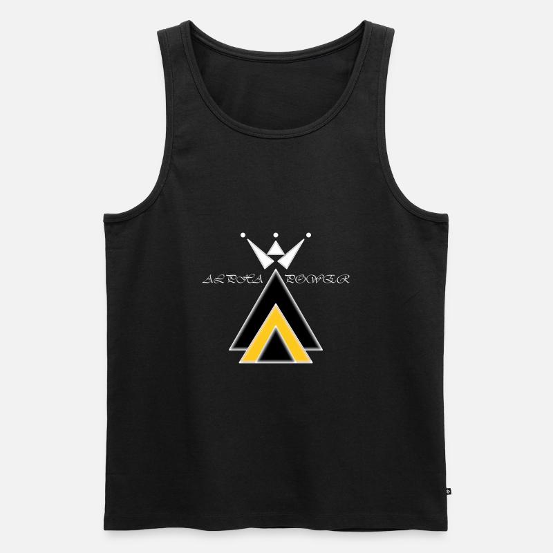 Alpha Power - Männer Premium Bio Tank Top - Schwarz