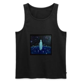 Many of Us! - Men's Premium Organic Tank Top - black - Front - Michal (187cm)