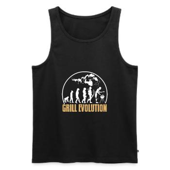 Grill Evolution Awesome Grilling T-Shirt Cadeau - Débardeur bio Premium Homme - noir - Devant - AI Model Male 178 light (178cm)