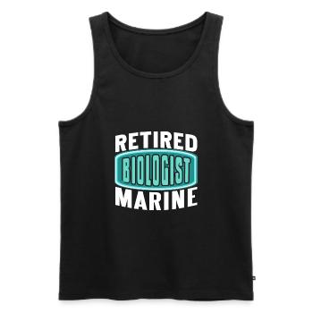 Retraité biologiste marin Epic Cool T-Shirt Cadeau - Débardeur bio Premium Homme - noir - Devant - Michal (187cm)