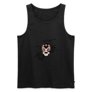 Yin und Yang Drache - Männer Premium Bio Tank Top - Schwarz - Vorne - Michal (187cm)