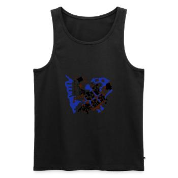 stormwind - Männer Premium Bio Tank Top - Schwarz - Vorne - AI Model Male 178 light (178cm)
