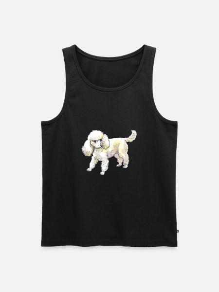 caniche - Débardeur bio Premium Homme - noir