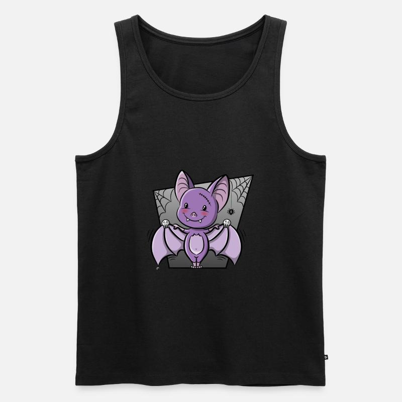 Fledermaus Halloween 2 - Männer Premium Bio Tank Top - Schwarz
