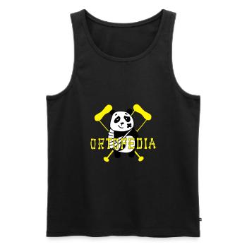 Panda Orthopedics - Men's Premium Organic Tank Top - black - Front - AI Model Male 178 light (178cm)